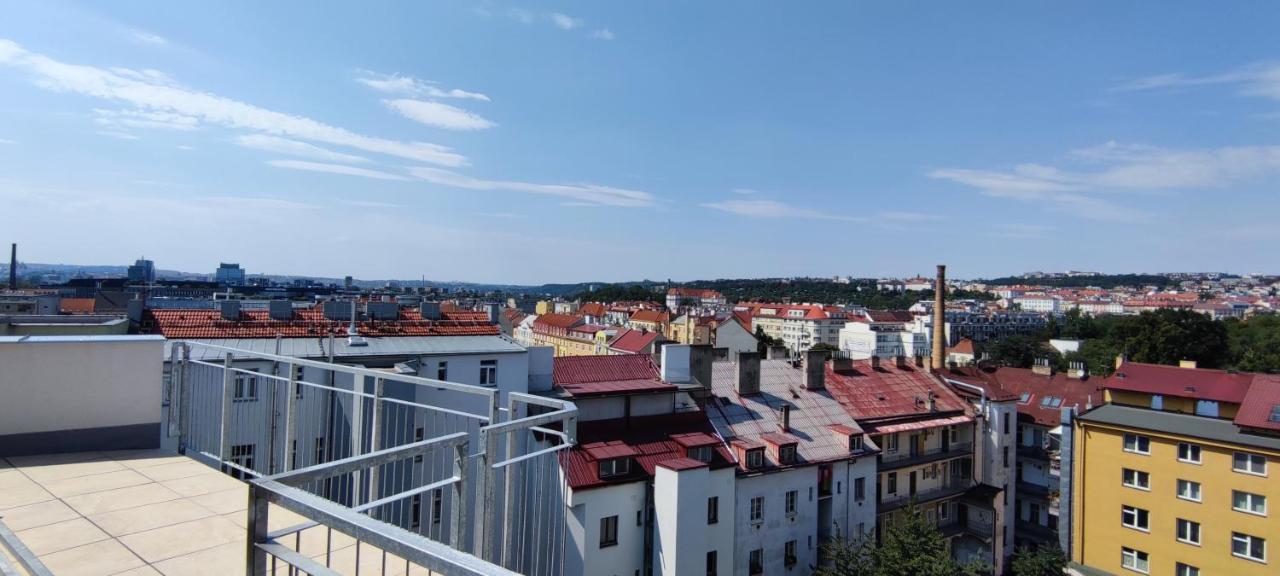 Penthouse # 81 With Panoramic City View In Elite Rezidence With Free Parking Prag Exteriör bild
