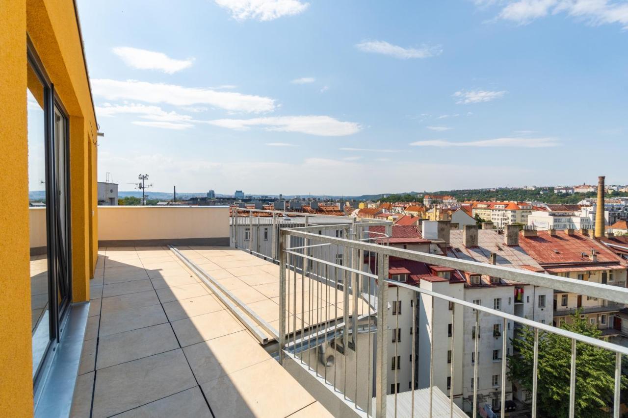 Penthouse # 81 With Panoramic City View In Elite Rezidence With Free Parking Prag Exteriör bild