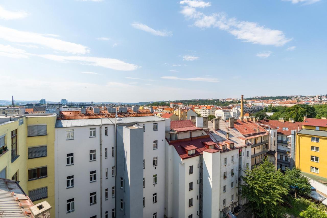 Penthouse # 81 With Panoramic City View In Elite Rezidence With Free Parking Prag Exteriör bild